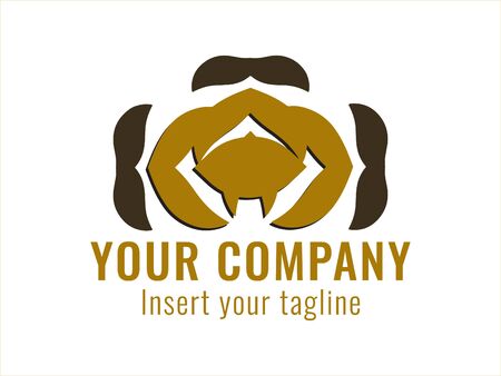 logo, gold, design, golden, vector and abstract for commercial use. We make attractive Pattern designs to meet customer needsのイラスト素材