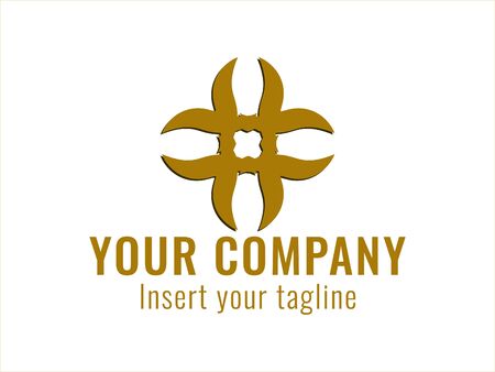 logo, gold, design, golden, vector and abstract for commercial use. We make attractive Pattern designs to meet customer needsのイラスト素材