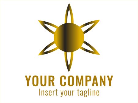 logo, gold, design, golden, vector and abstract for commercial use. We make attractive Pattern designs to meet customer needsのイラスト素材