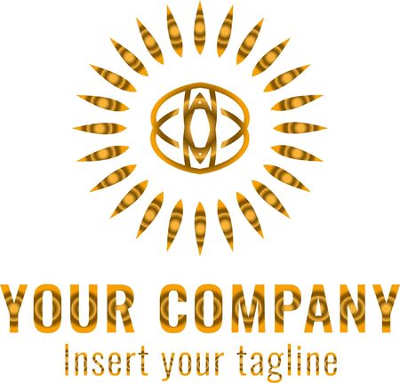 logo, gold, design, golden, vector and abstract for commercial use. We make attractive Pattern designs to meet customer needsのイラスト素材