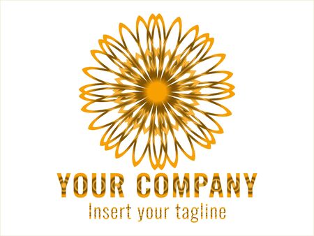 logo, gold, design, golden, vector and abstract for commercial use. We make attractive Pattern designs to meet customer needsのイラスト素材