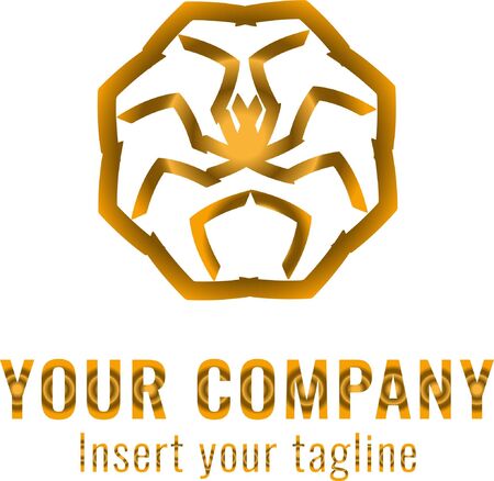 logo, gold, design, golden, vector and abstract for commercial use.  We make designs with various types that are interesting for the needs of the wider community.のイラスト素材