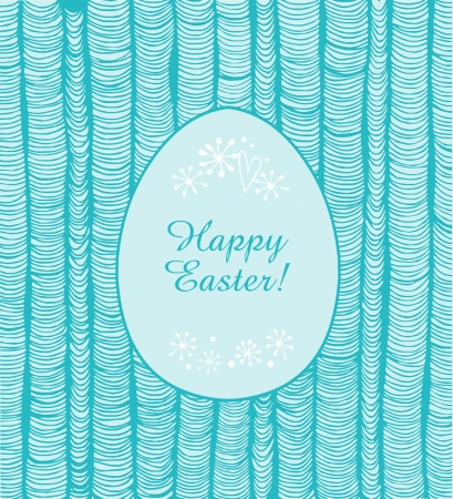 Easter banner with turquoise vertical folders  Frame of egg for design and holiday decorationのイラスト素材