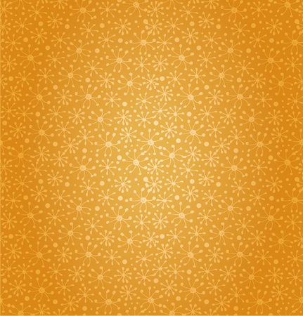 Seamless golden pattern  Cartoon cute design  Floral fantasy yellow background  Luxury abstract textureのイラスト素材