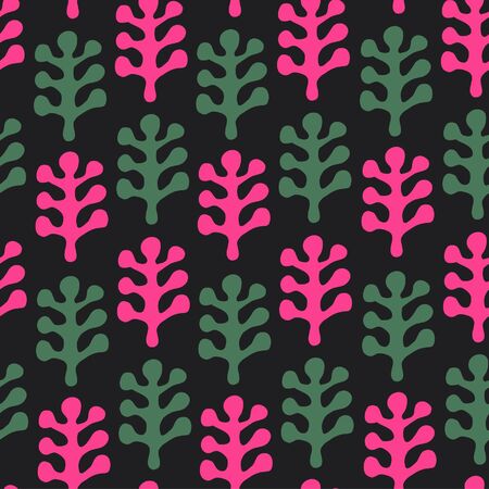 Floral decorative texture  Pattern with decorative leafs  Abstract stylish seamless backgroundのイラスト素材