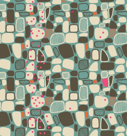 Geometric abstract pattern  Decorative tiles  Seamless background with decorative textureのイラスト素材