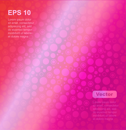 Seamless pink geometric pattern with circles  のイラスト素材