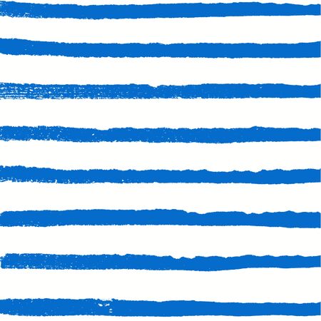 Watercolor blue background. Paint texture. Hand drawn vector pattern with rows of horizontal linesのイラスト素材