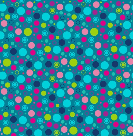 Seamless geometric pattern with circles. Multicolor texture with round shapes. Abstract backgroundのイラスト素材