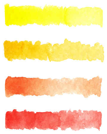 Watercolor stripe brush colorful rainbow palette vector background.のイラスト素材