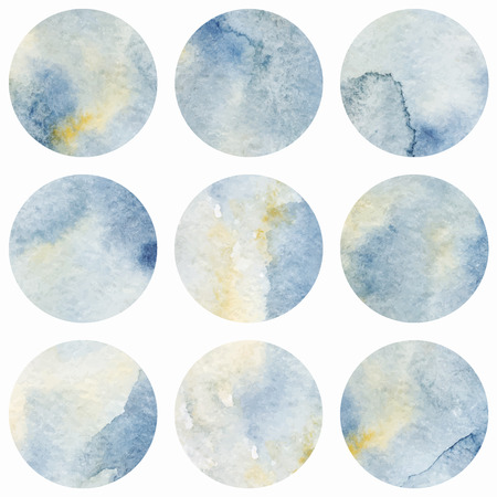 Watercolor gray marble vector circle  background texture.のイラスト素材