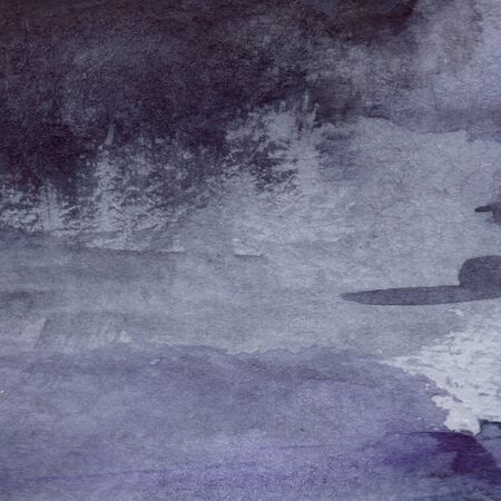 Watercolor navy blue black grey gray rain wet asphalt texture background.