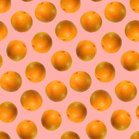 Grapefruit citrus fruit seamless pattern texture background.の写真素材