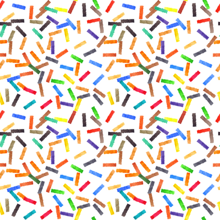Watercolor colorful palette spot confetti mix seamless pattern texture background.の写真素材