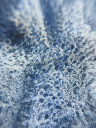 Watercolor navy blue black granulation abstract grunge texture background macro photo.の写真素材