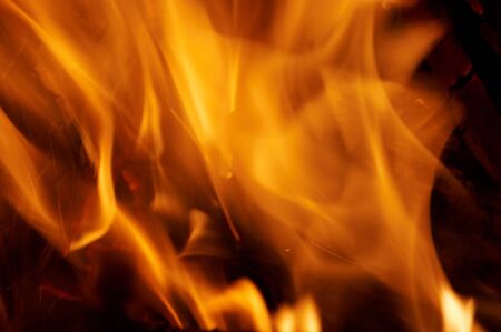 Shot of a fire and flames