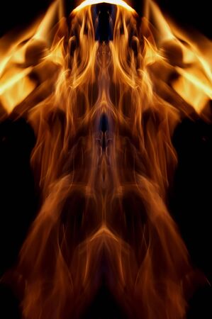 Fiery phantom - abstract picture of the fireの写真素材
