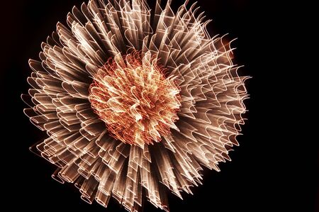 explosion - fireworksの写真素材