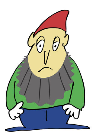 sad gnomeのイラスト素材