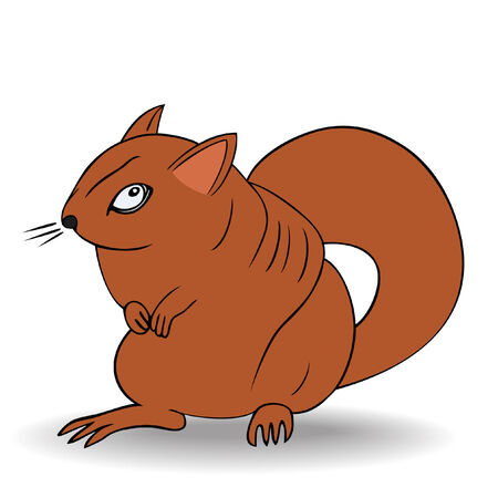 angry squirrelのイラスト素材