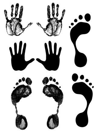 human tracks のイラスト素材