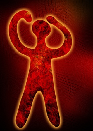 fire demonの写真素材