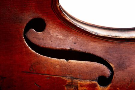 Abstract detail of the old fiddle - G clefの写真素材
