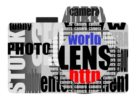 vector still camera from wordsのイラスト素材