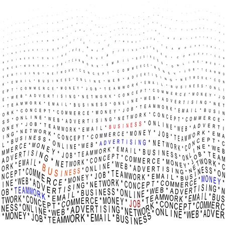 Vector abstract background - business wordsのイラスト素材