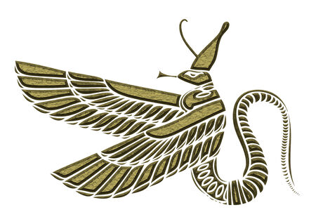 dragon - demon of ancient Egyptの写真素材