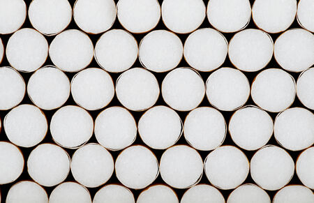 filter cigarettes - macro of cigarette filtersの写真素材