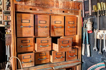 old and used work room