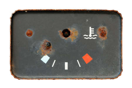 old broken and used oil gaugeの写真素材