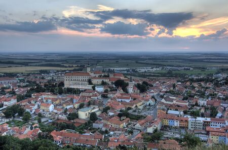 Mikulov Castle in Mikulov cityのeditorial素材