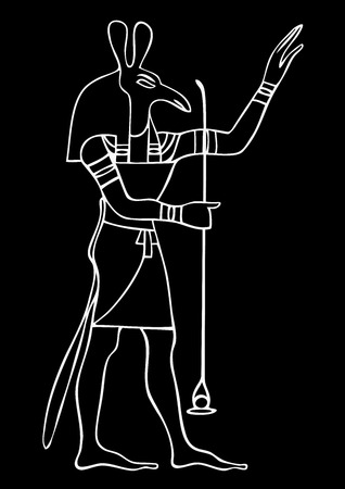 Set - God of ancient Egyptのイラスト素材