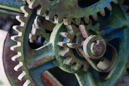 Detail of the old broken mechanism  - gears