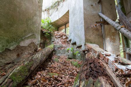 Abandoned old and broken ruins
