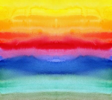 Watercolor color stains and brush strokes - abstractの写真素材