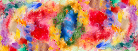 Watercolor color stains and brush strokes - detailの写真素材