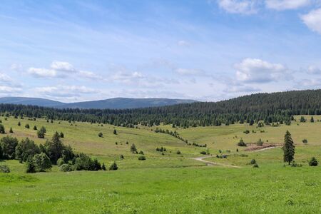 Landscape view in the Sumava National Park - Bohemian Forest - former village Zhuri