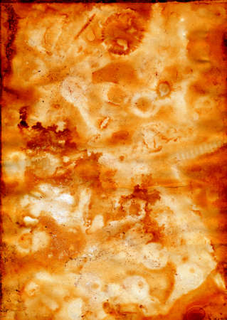 Dirty sheet of paper covered with rust and dust - dirty paper textureの写真素材