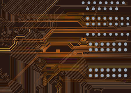 Abstract detail of the printed circuit board - technology textureの写真素材