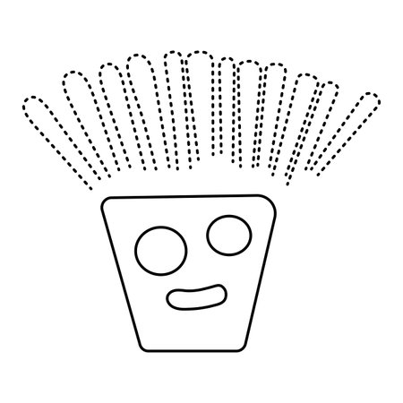 Geoglyph of the face from Nazca, The Nazca Lines, Nazca Desert, Peruのイラスト素材