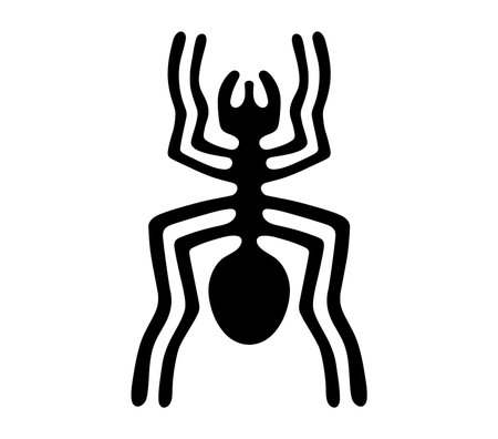 Geoglyph of the spider from Nazca, The Nazca Lines, Nazca Desert, Peruのイラスト素材