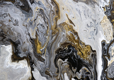Fluid colors - abstract image from poured colorsの写真素材
