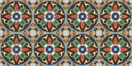 abstract design pattern for wall tile and floor tile , marble tile mosaic , geometricの写真素材