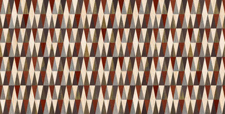 wood seamless Wall & Floor with a modern abstract mosaic geometric pattern