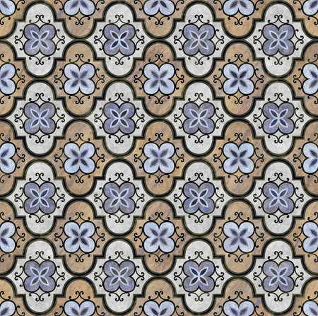illustration Marble seamless Wall and Floor Tiles with a modern abstract decorative mosaic pattern.の写真素材