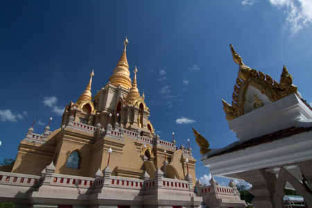 Stupa of Thailand, pagoda of Thailand or maha chediの写真素材