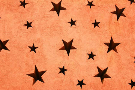 star on the wallの写真素材